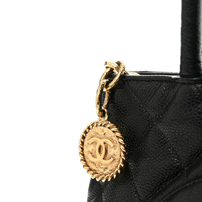 Chanel Caviar Quilted Medallion Tote Black 17 of 17