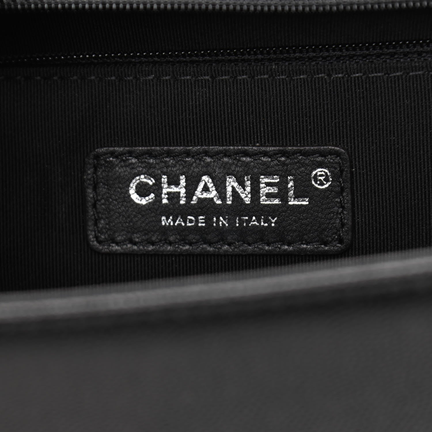 Chanel Caviar Chevron Quilted New Medium Boy Flap Black 6 of 10
