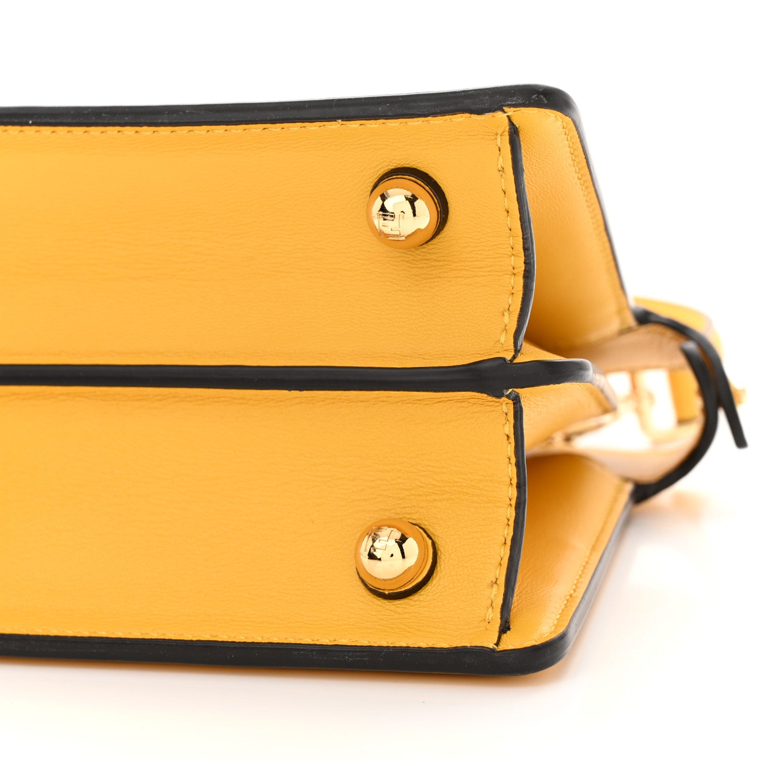 Fendi Shiny Nappa Petite Peekaboo I SEE U Satchel Mimosa 10 of 10