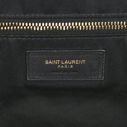 Saint Laurent Lambskin Quilted Maxi Icare Shopping Tote Black 7 of 14
