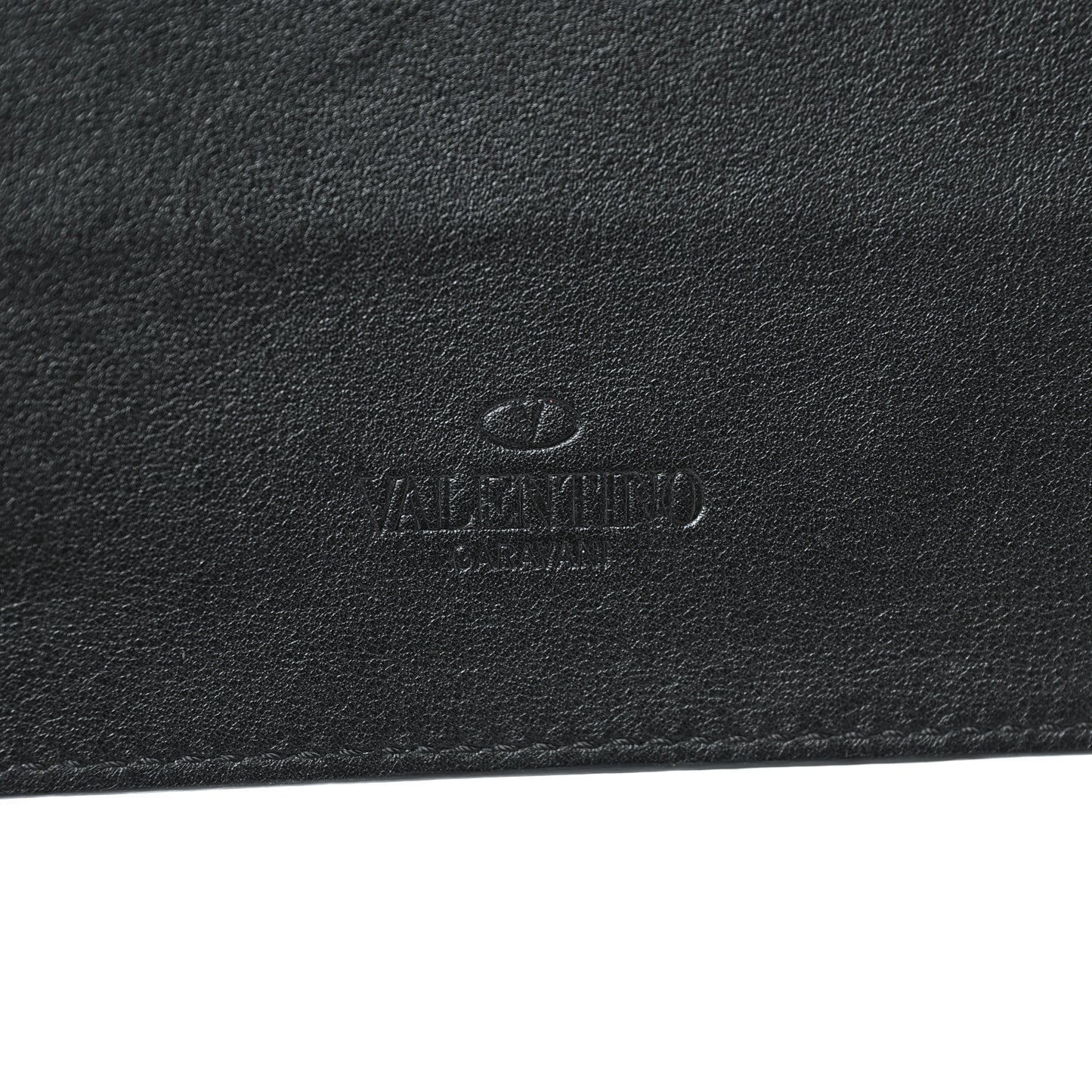 Vitello Studded Always Zip Pouch Black