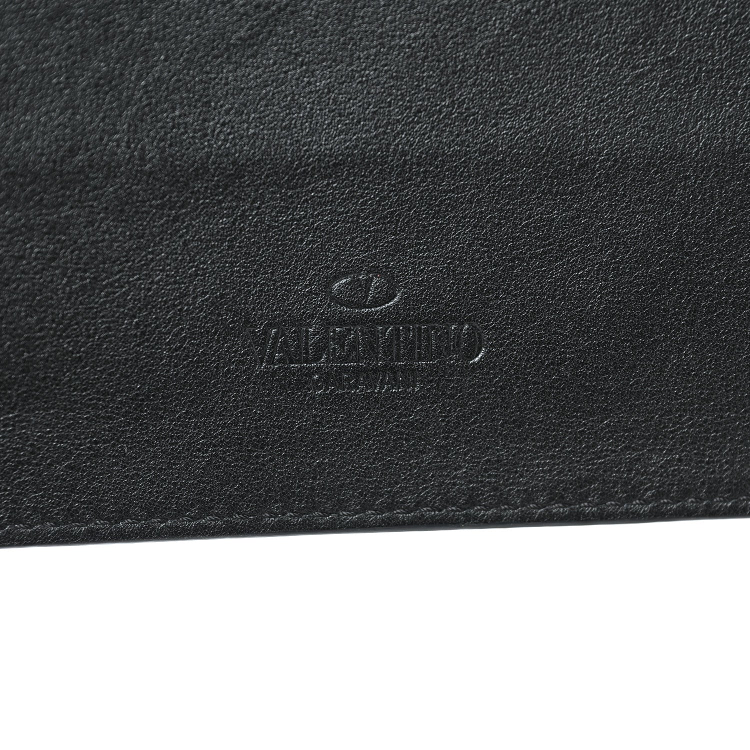 Valentino Garavani Vitello Studded Always Zip Pouch Black 7 of 9