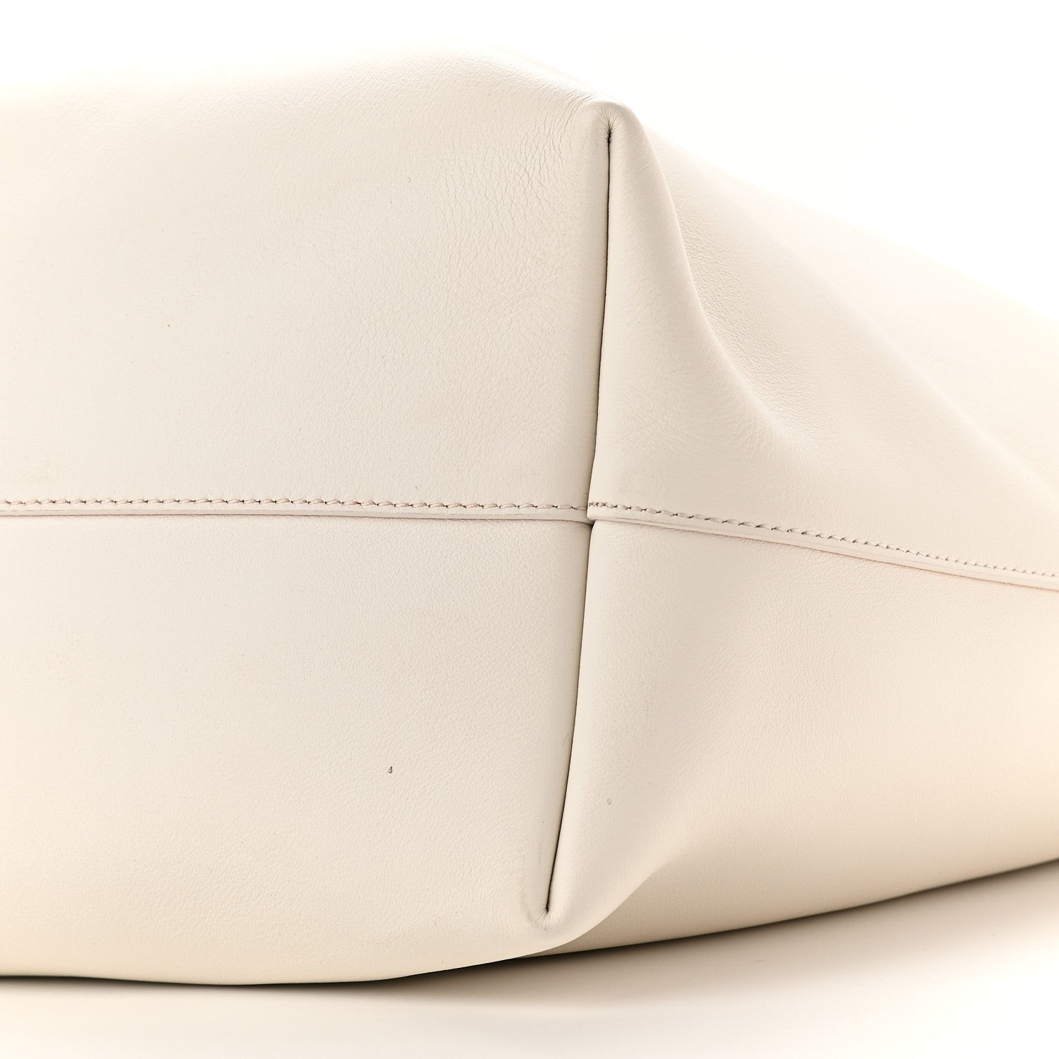 Tom Ford Calfskin Perforated Logo Tote White 9 of 11