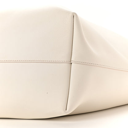Tom Ford Calfskin Perforated Logo Tote White 9 of 11