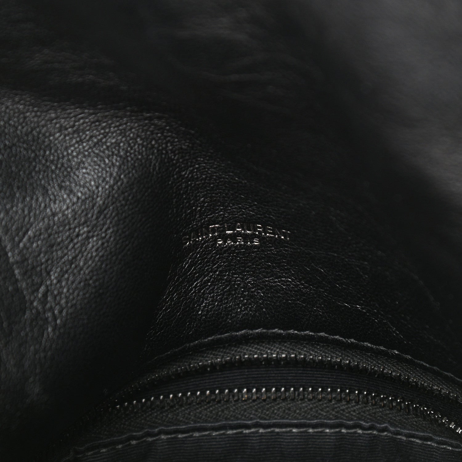 Saint Laurent Lambskin Quilted Monogram Monochrome Small Loulou Puffer Chain Satchel Black 6 of 10