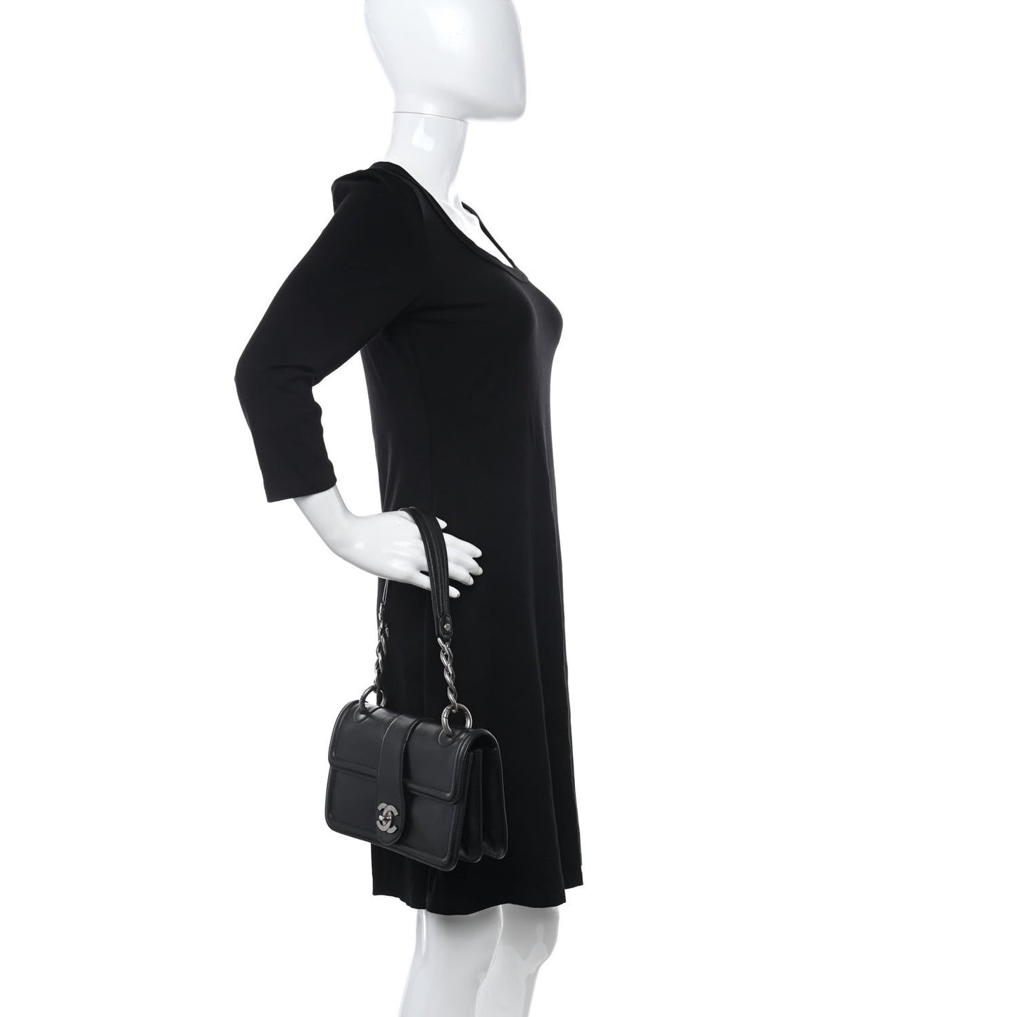 Smooth Calfskin Country Ride Flap Black