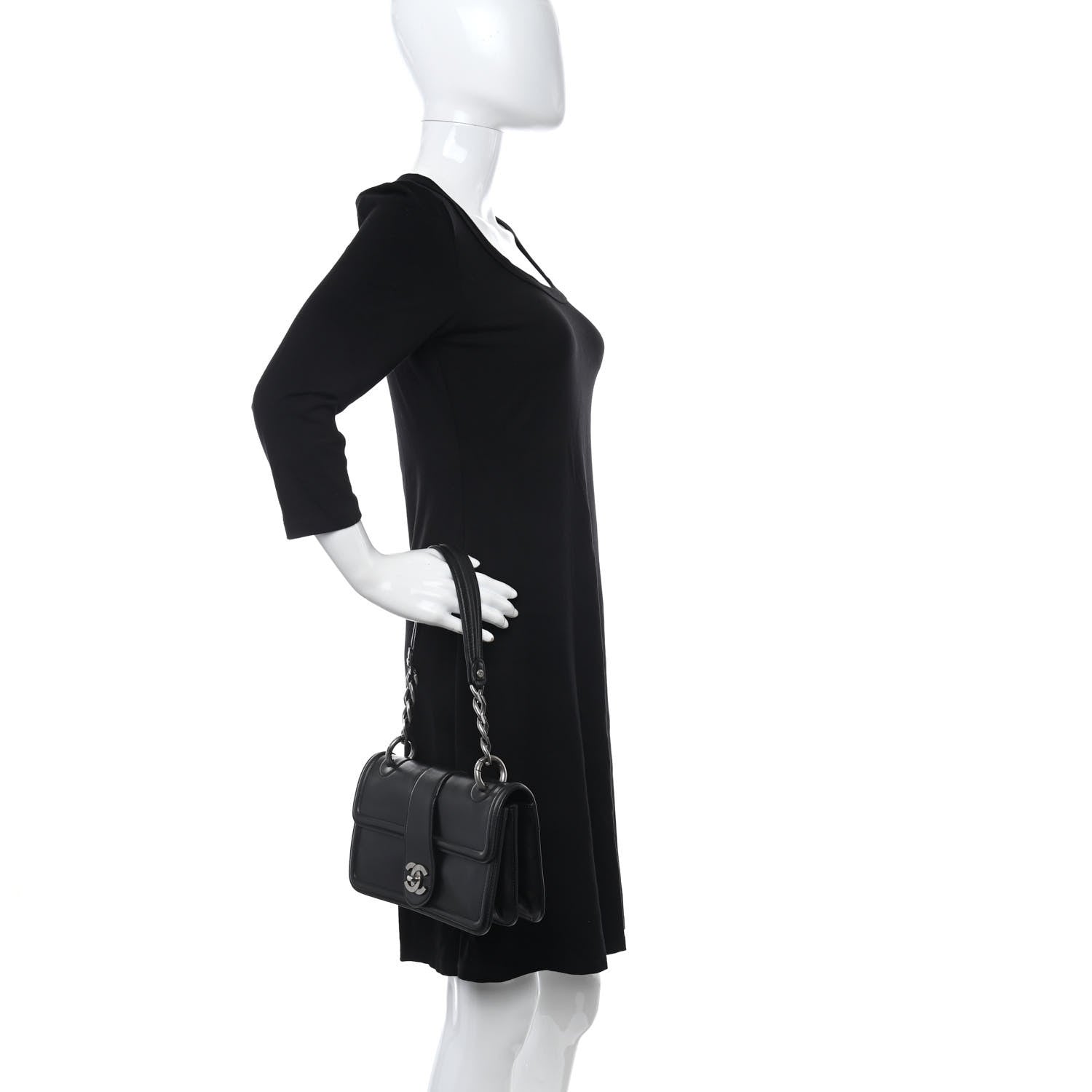Chanel Smooth Calfskin Country Ride Flap Black 2 of 10