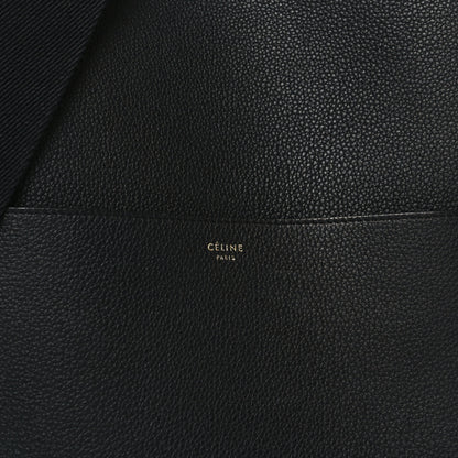 Celine Soft Grained Calfskin Sangle Bucket Bag Black 7 of 9