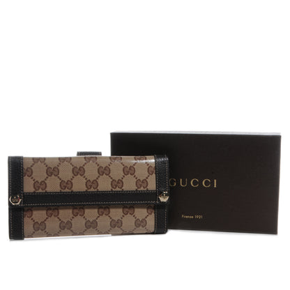 Gucci Crystal Monogram Continental Charmy Wallet Brown 5 of 8