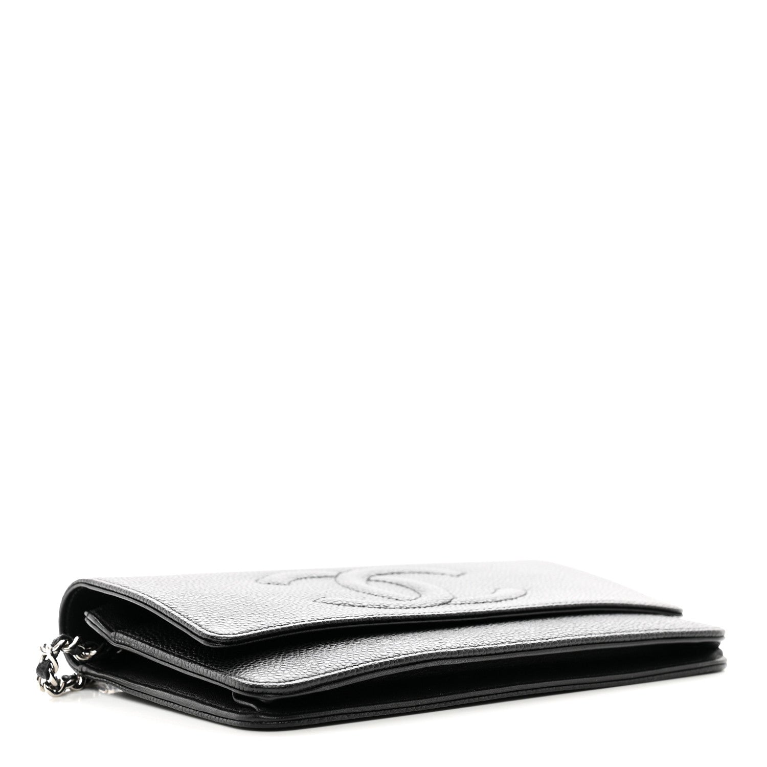 Chanel Caviar Timeless CC Wallet on Chain WOC Black 4 of 13