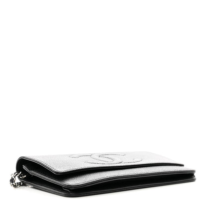 Chanel Caviar Timeless CC Wallet on Chain WOC Black 4 of 13