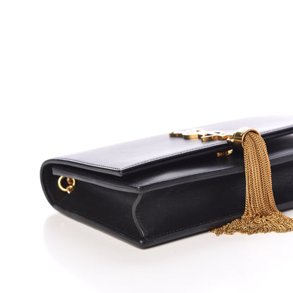 Saint Laurent Smooth Calfskin Classic Monogram Kate Tassel Chain Wallet Black 7 of 16