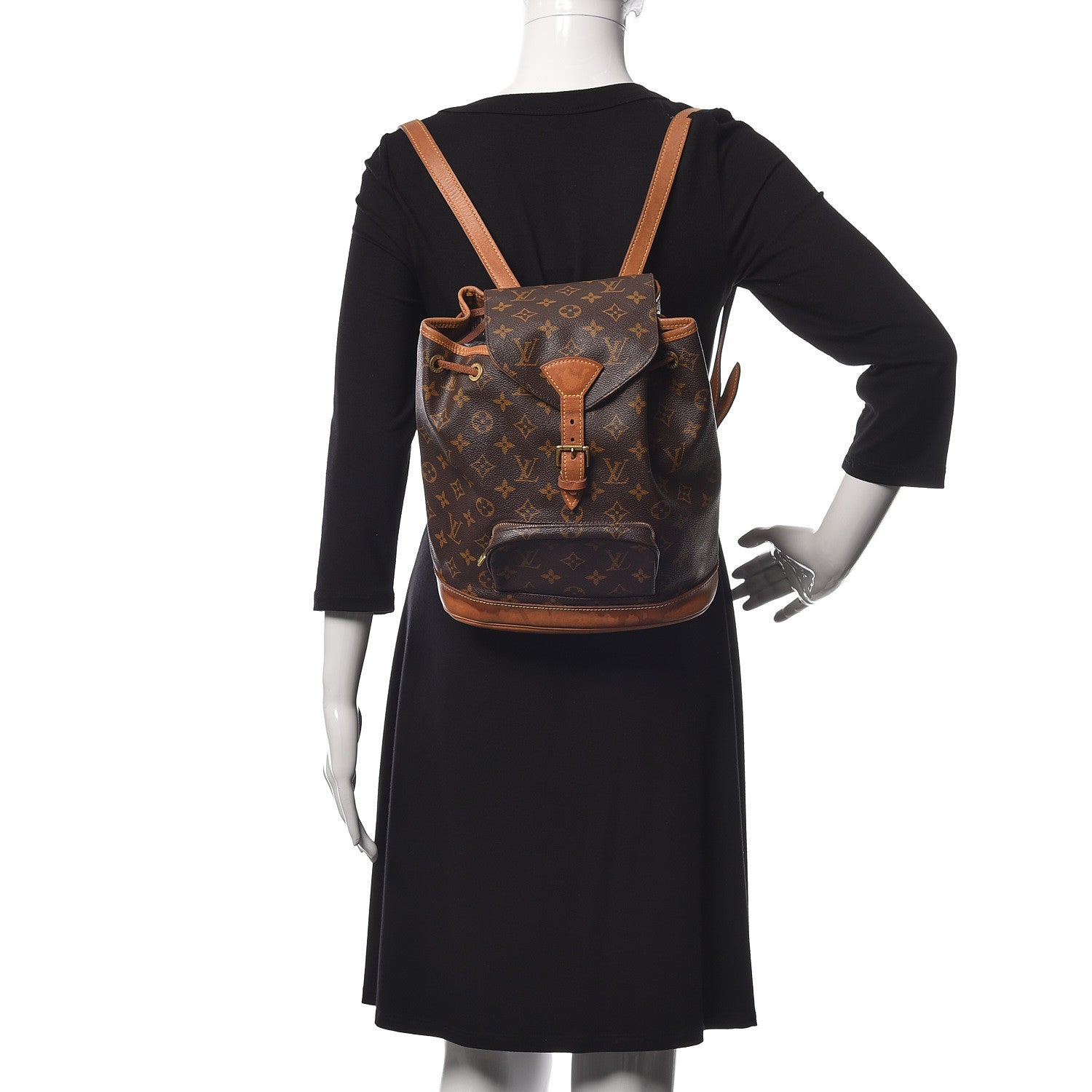 Louis Vuitton Monogram Montsouris MM Backpack 2 of 19