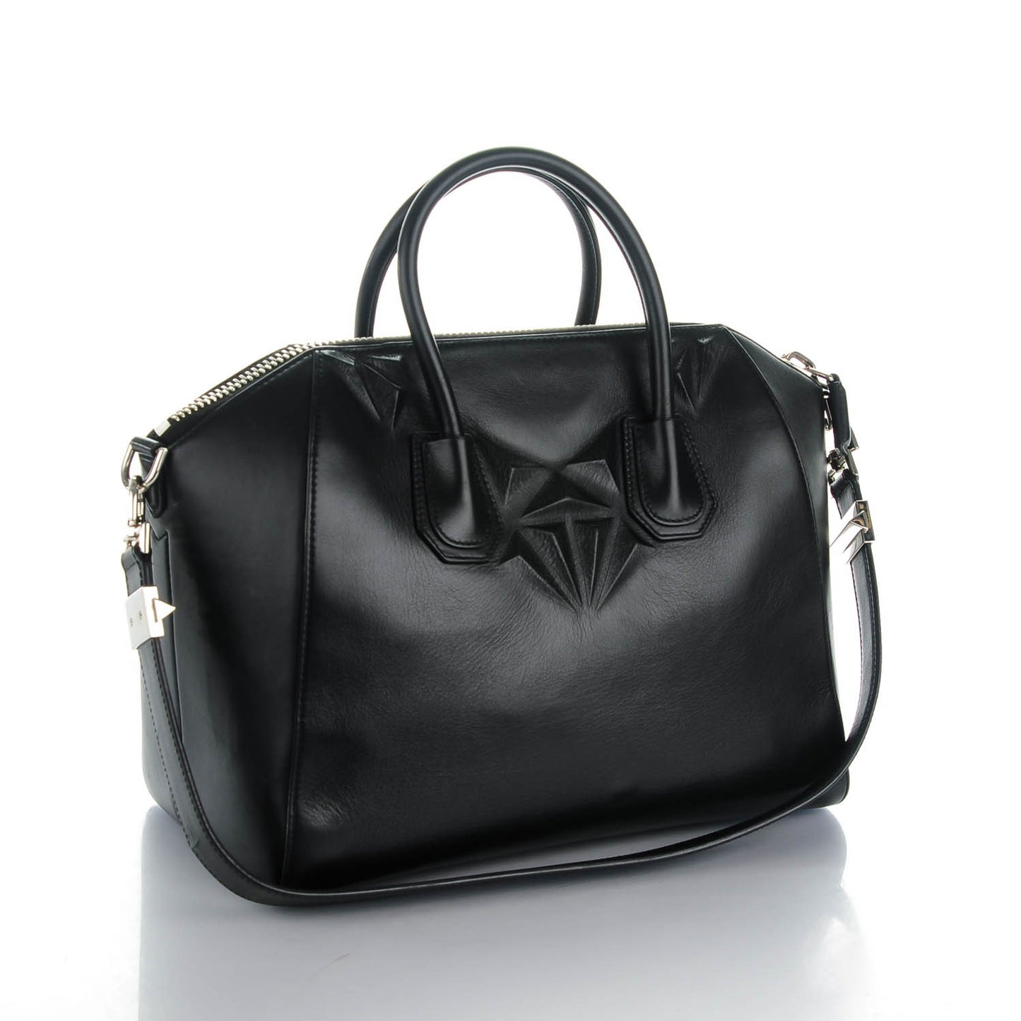 Calfskin 3D Stud Medium Antigona Black