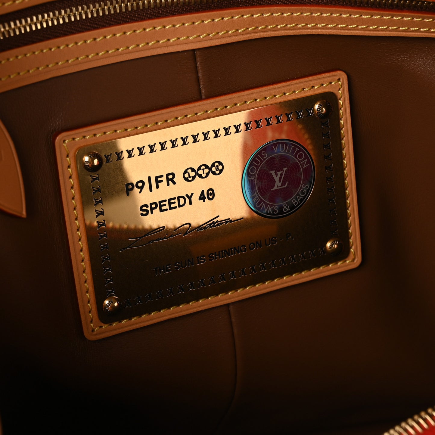 Calfskin Monogram Speedy P9 Bandouliere 40 Red