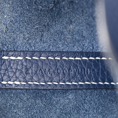 Hermes Taurillon Clemence Casaque Picotin Lock 18 PM Bleu Saphir Bleu Brighton 7 of 12