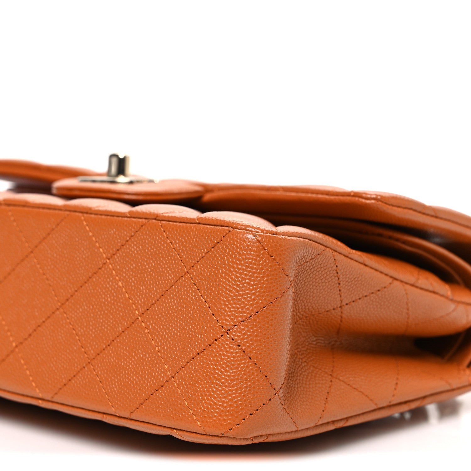 Chanel Caviar Quilted Small Double Flap Light Brown 10 of 10