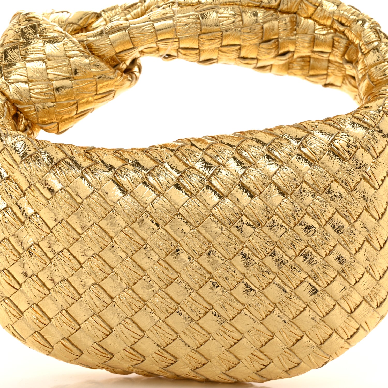 Bottega Veneta Metallic Nappa Intrecciato Mini Jodie Gold 8 of 10