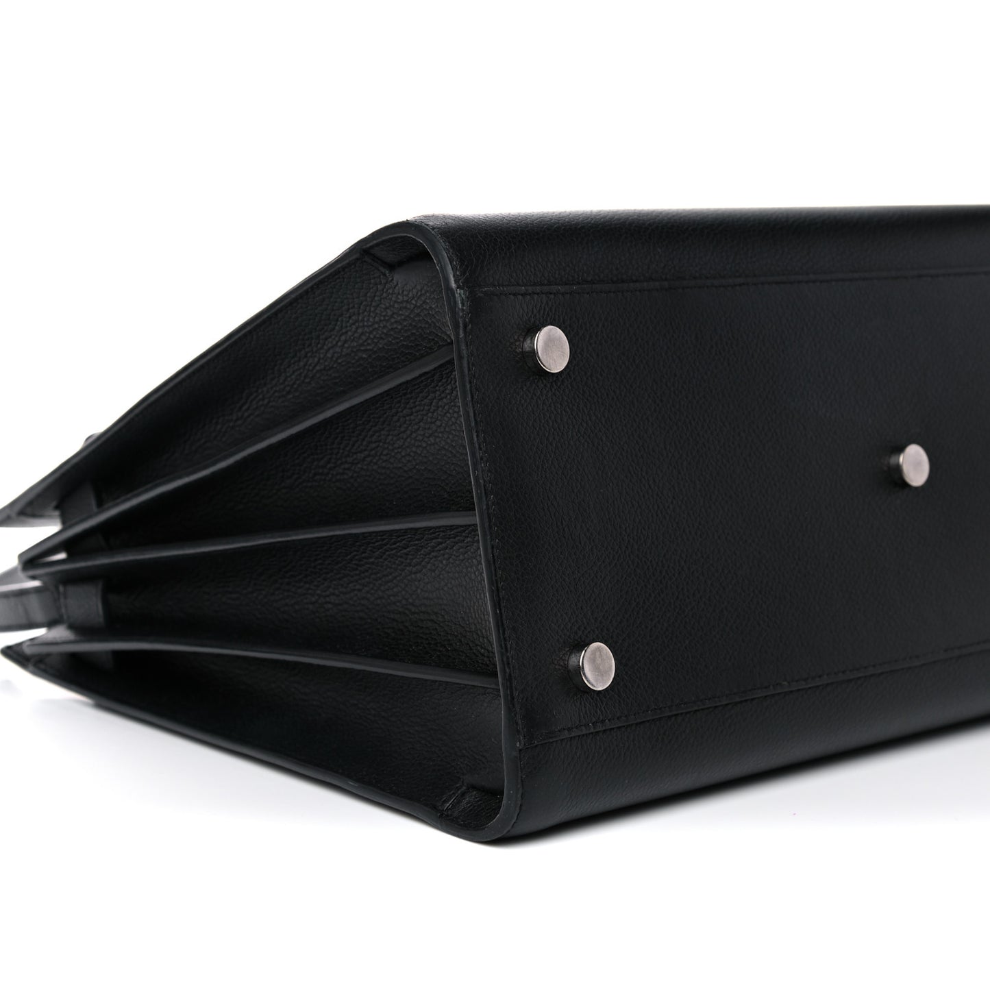Grained Calfskin Small Sac De Jour Black
