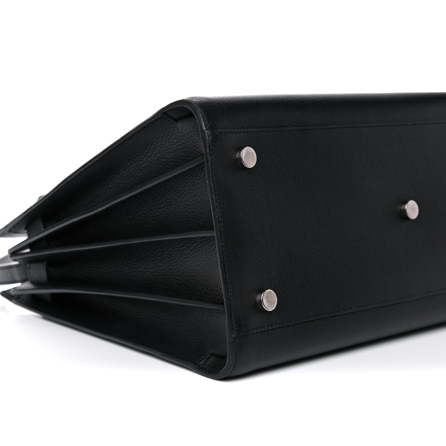 Saint Laurent Grained Calfskin Small Sac De Jour Black 6 of 15