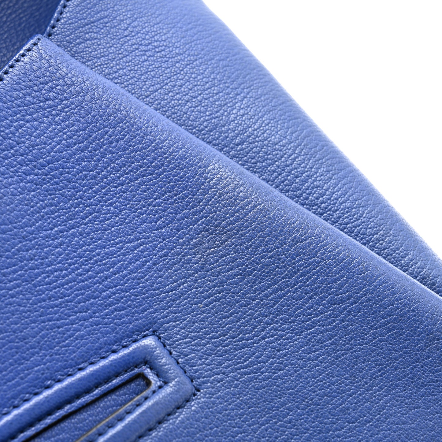 Sugar Goatskin Medium Antigona Envelope Clutch Blue