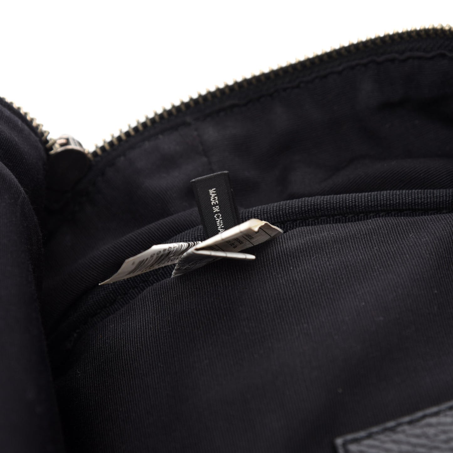 Calfskin Stitched Biker Backpack Black