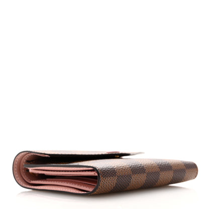 Louis Vuitton Damier Ebene Victorine Wallet Rose Ballerine 4 of 7