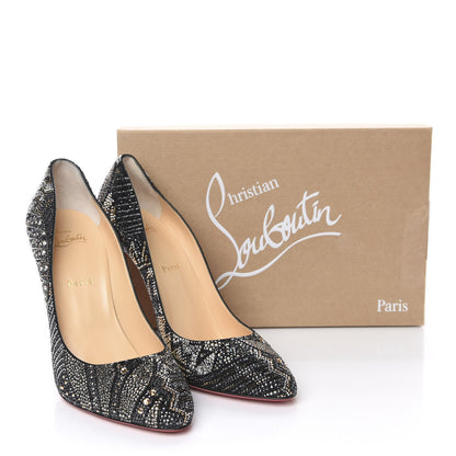 Christian Louboutin Suede Strass Eloise 100 Pumps 41 Black 8 of 8