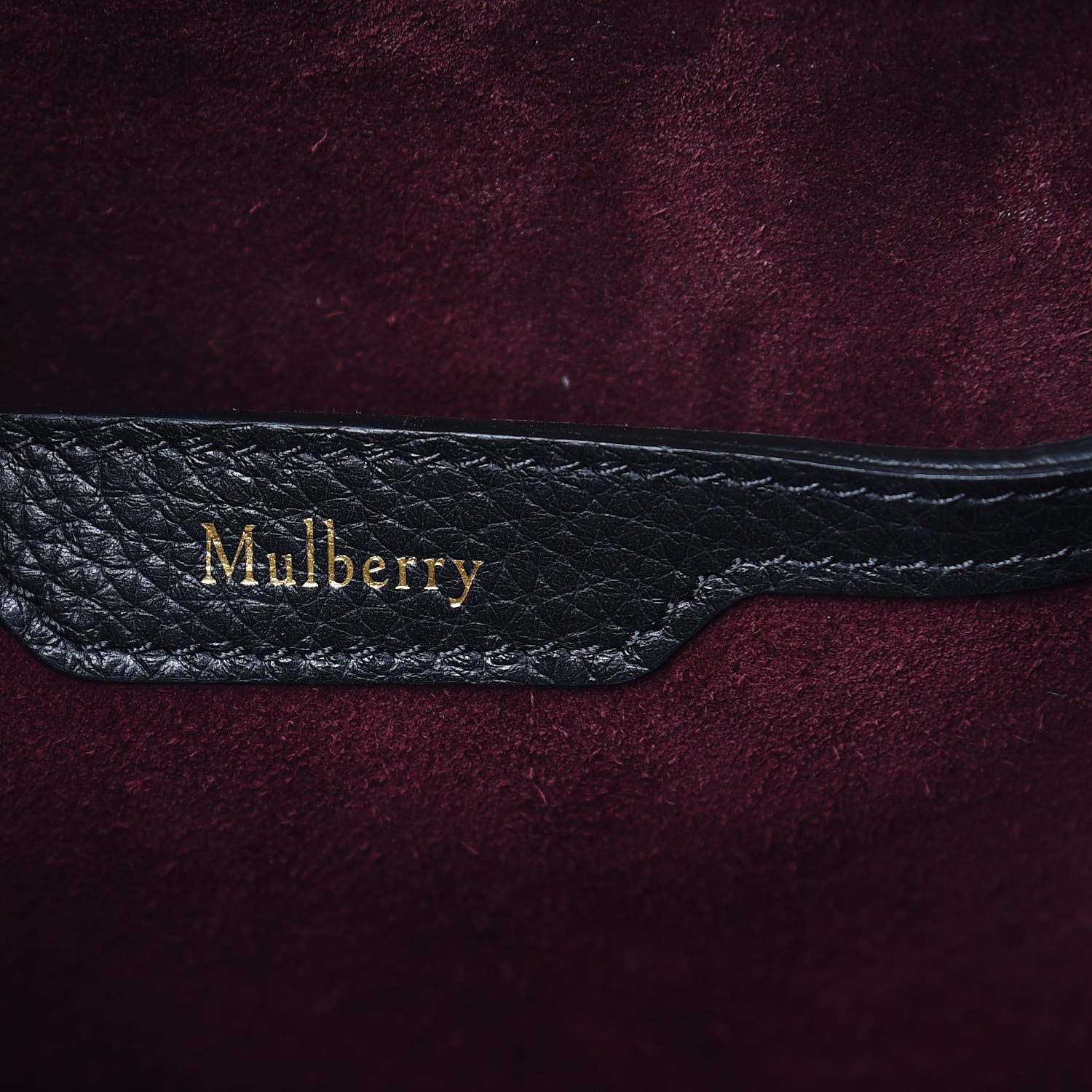 Mulberry Classic Grain Small Bayswater Zip Tote Black 6 of 8