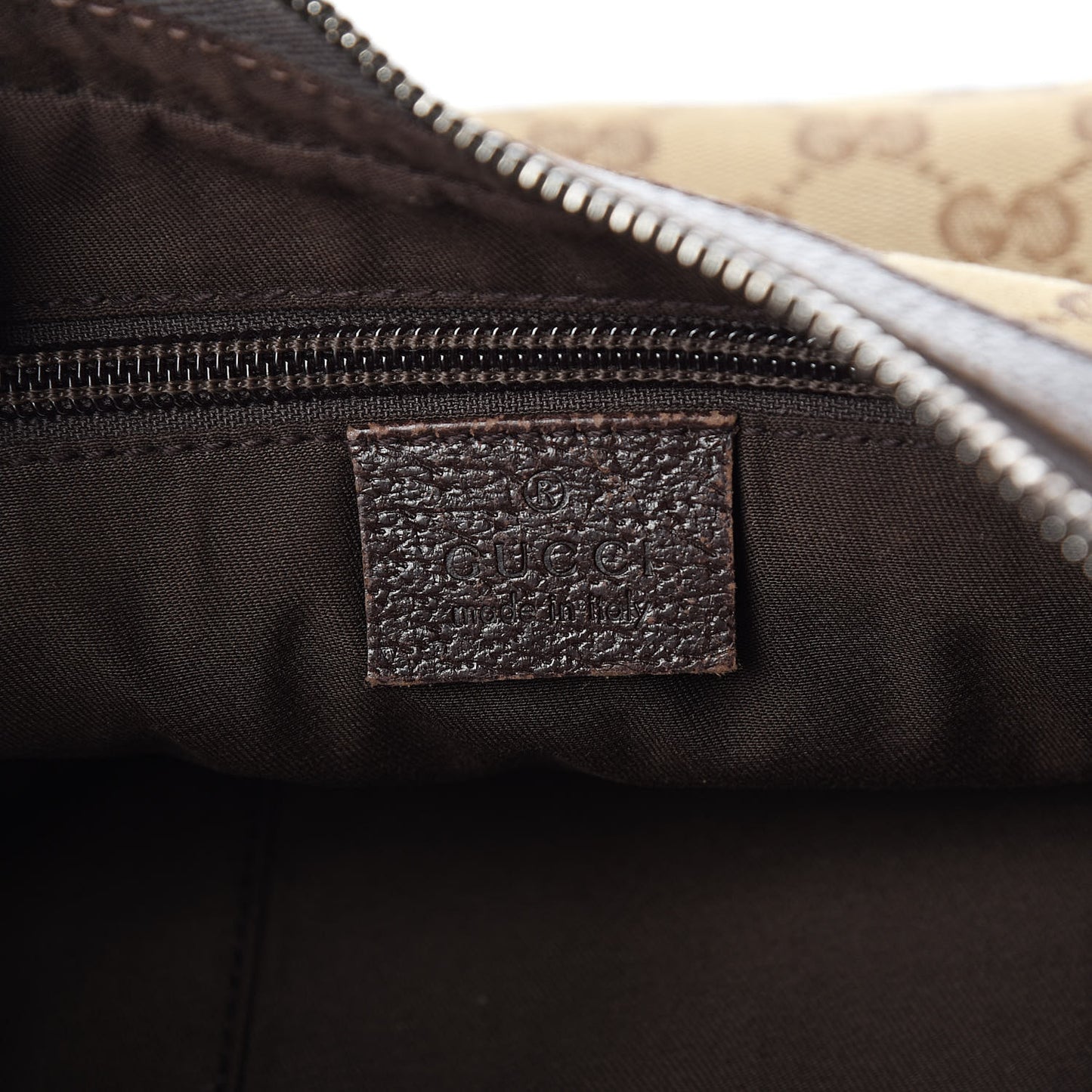 Monogram Medium Half Moon Hobo Dark Brown