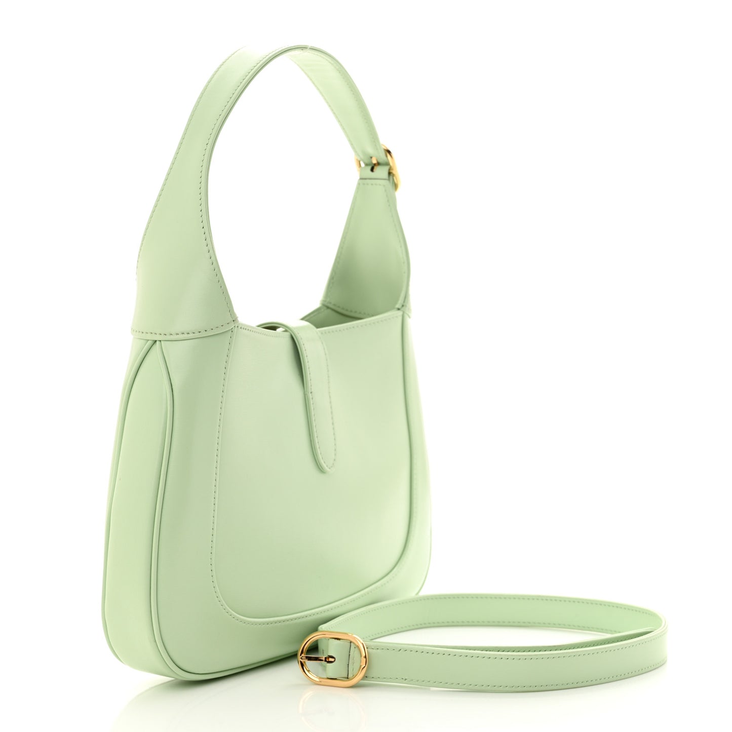 Boarded Dyana Lux Calfskin Small Jackie 1961 Hobo Tropical Sage