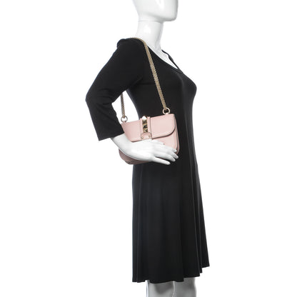 Valentino Garavani Vitello Small Glam Lock Rockstud Flap Water Rose 3 of 9