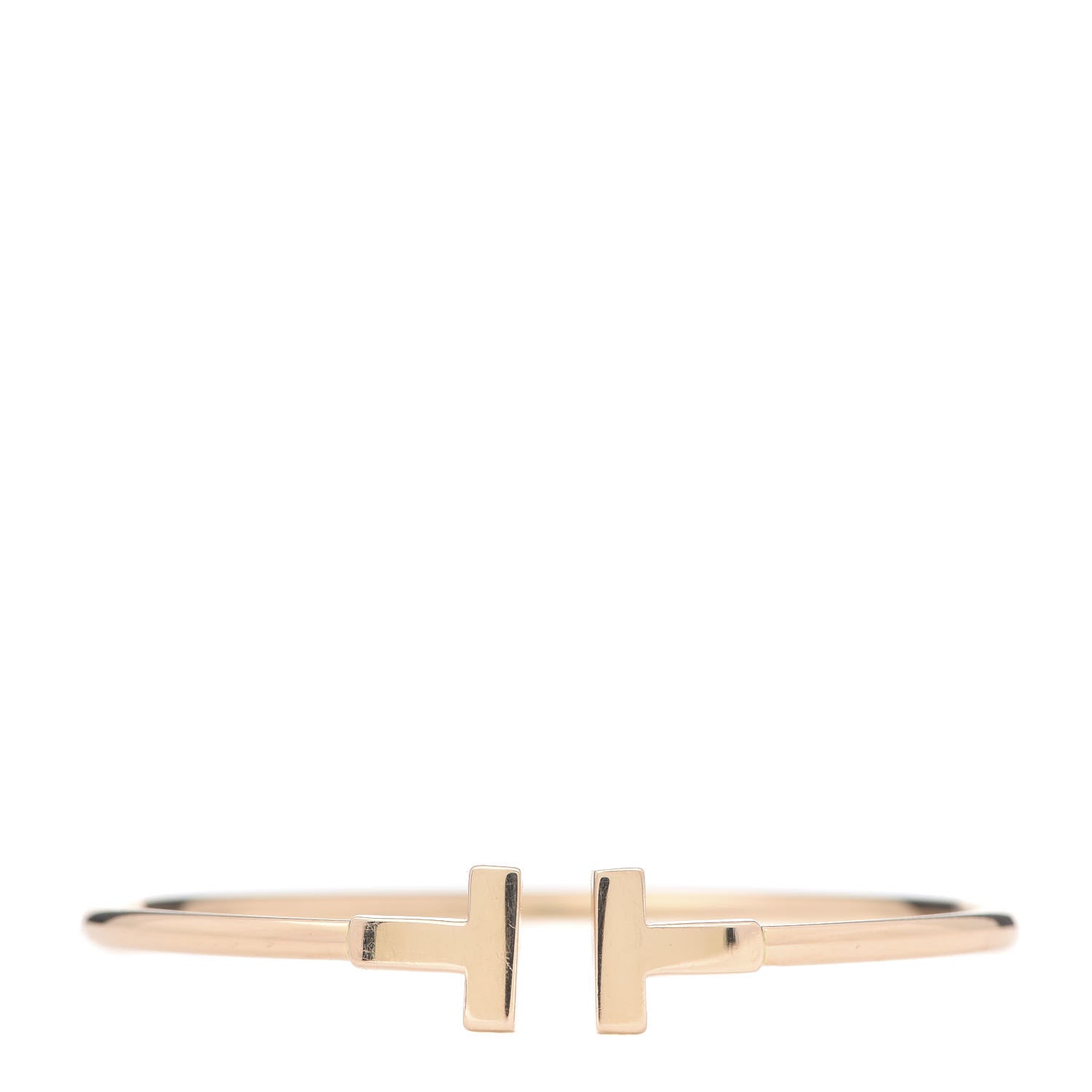 Tiffany 18K Yellow Gold T Wire Bracelet 1 of 5
