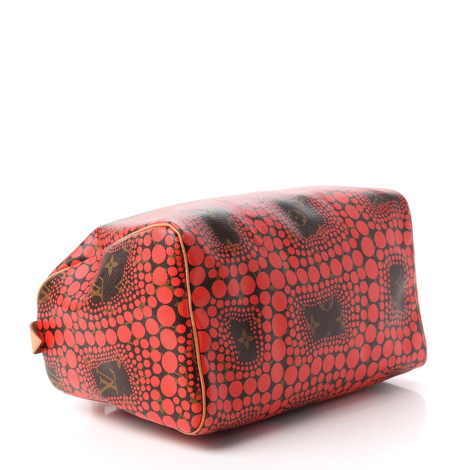 Louis Vuitton Monogram Kusama Town Speedy 30 Red 4 of 11