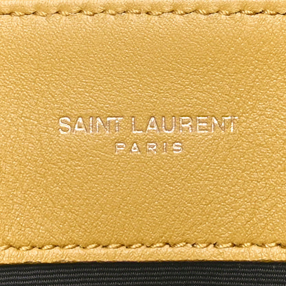 Saint Laurent Suede Y Quilted Monogram Small Loulou Shoulder Bag Chartreuse 6 of 10
