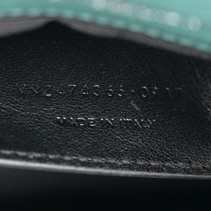 Saint Laurent Calfskin Crocodile Embossed Small Classic Monogram Kate Tassel Satchel Water Green 7 of 12