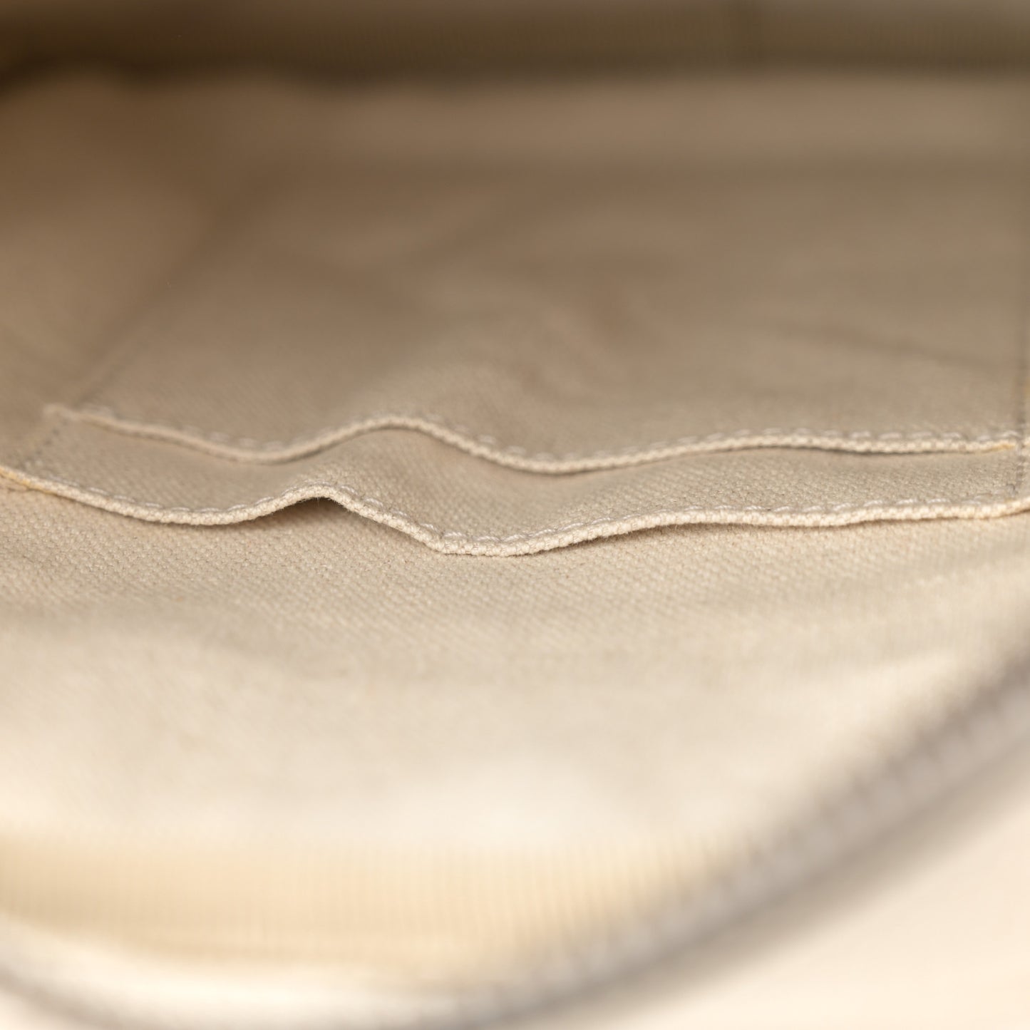 Grained Calfskin Logo Messenger Bag White