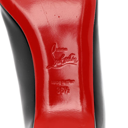 Christian Louboutin Patent Croisette Peep Toe Flats 36.5 Black 7 of 11