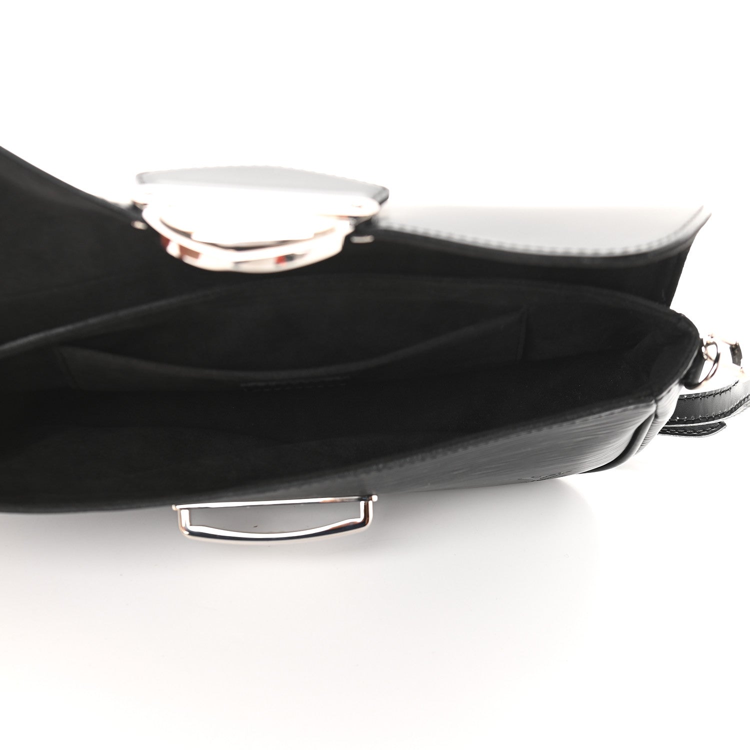 Louis Vuitton Epi Montaigne Clutch Black 5 of 8