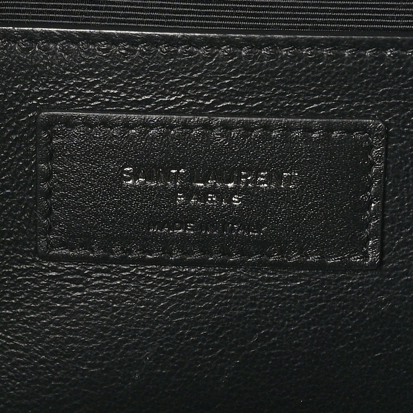Grain De Poudre Textured Mixed Matelasse Triquilt Medium Monogram Monochrome Satchel Black