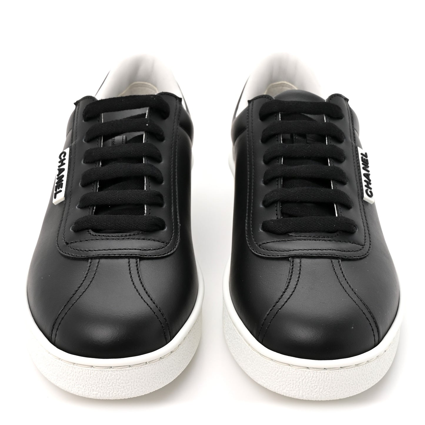 Calfskin CC Uniform Womens Sneakers 38 Black