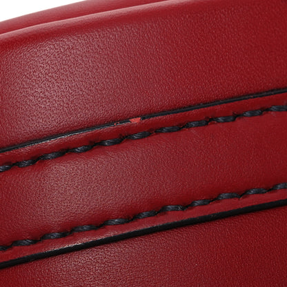 Christian Dior Calfskin D Fence Saddle Bag Black Red 12 of 16