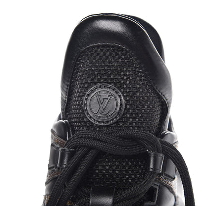 Louis Vuitton Calfskin Patent Monogram LV Archlight Sneakers 39 Black 7 of 8