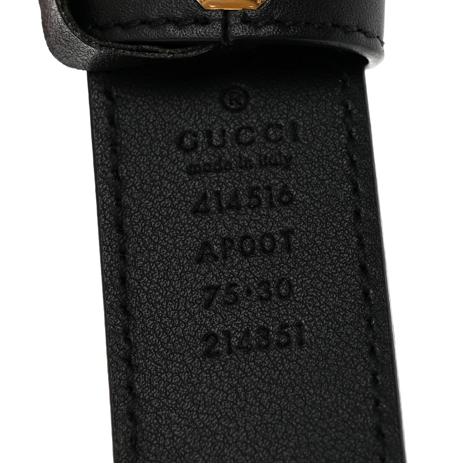 Gucci Calfskin Double G 30mm Belt 75 30 Black 5 of 8