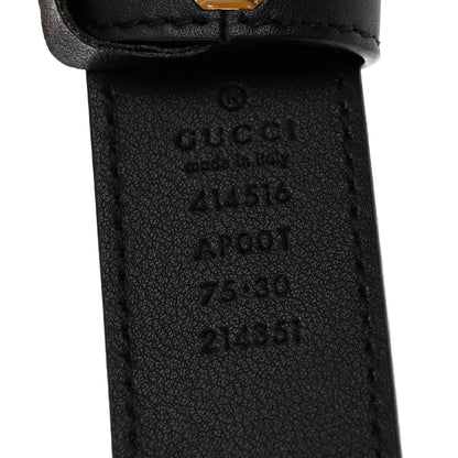 Gucci Calfskin Double G 30mm Belt 75 30 Black 5 of 8