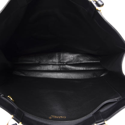 Chanel Lambskin CC Tote Black 4 of 11