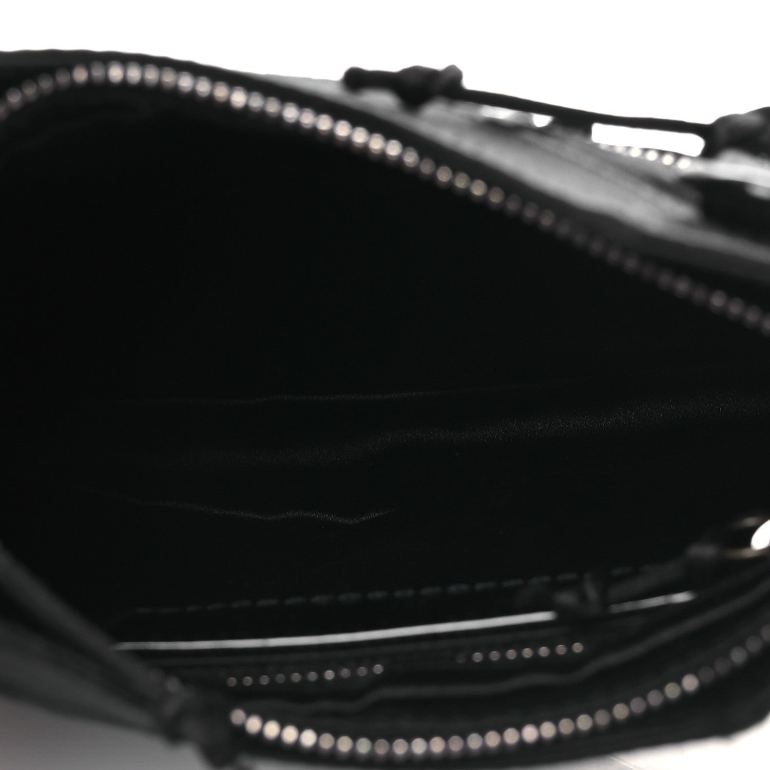 Balenciaga Satin Enamel Classique Chain Shoulder Bag Black 5 of 10