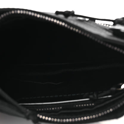 Balenciaga Satin Enamel Classique Chain Shoulder Bag Black 5 of 10