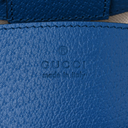 Gucci GG Supreme Monogram Textured Dollar Calfskin Rhombus Mini Tote Bag Beige Ebony Pink Blue 6 of 10