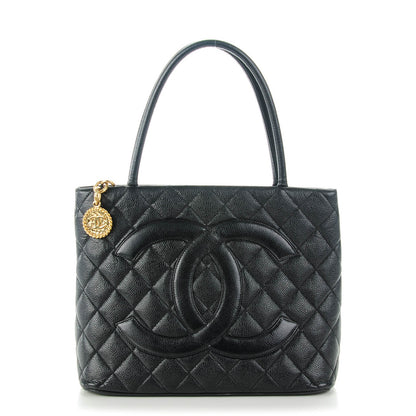 Chanel Caviar Quilted Medallion Tote Black 1 of 7